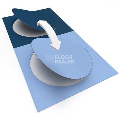 Forbo Allura Material 63580DR7 denim circle фото 3 | FLOORDEALER